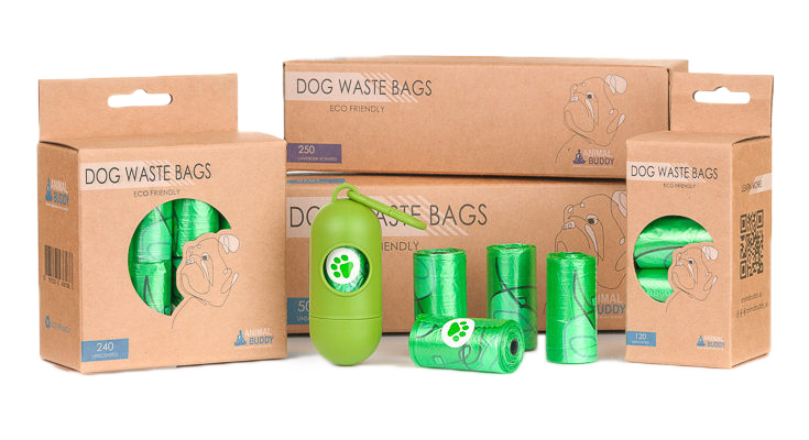 Animal Buddy Dog Waste Bags|disposable Biodegradable Poop Baggies|no Leaks