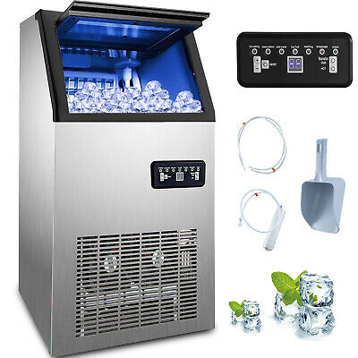 Us 150lb Built-in Commercial Ice Maker Undercounter Freestand Ice Cube Machine