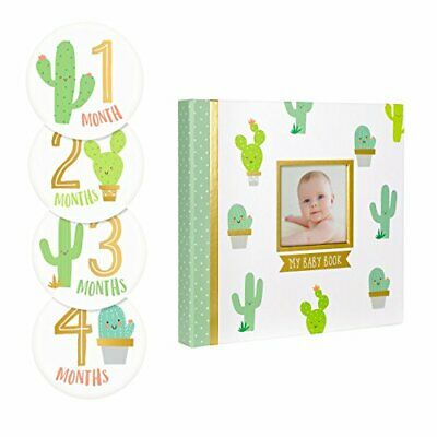 Pearhead Cactus Plant Baby Memory Book With Included Baby Belly Stickers Baby...