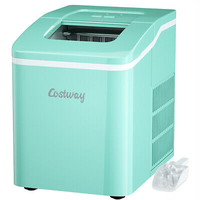 Portable Ice Maker Machine Countertop 26lbs/24h Self-cleaning W/ Scoop Green