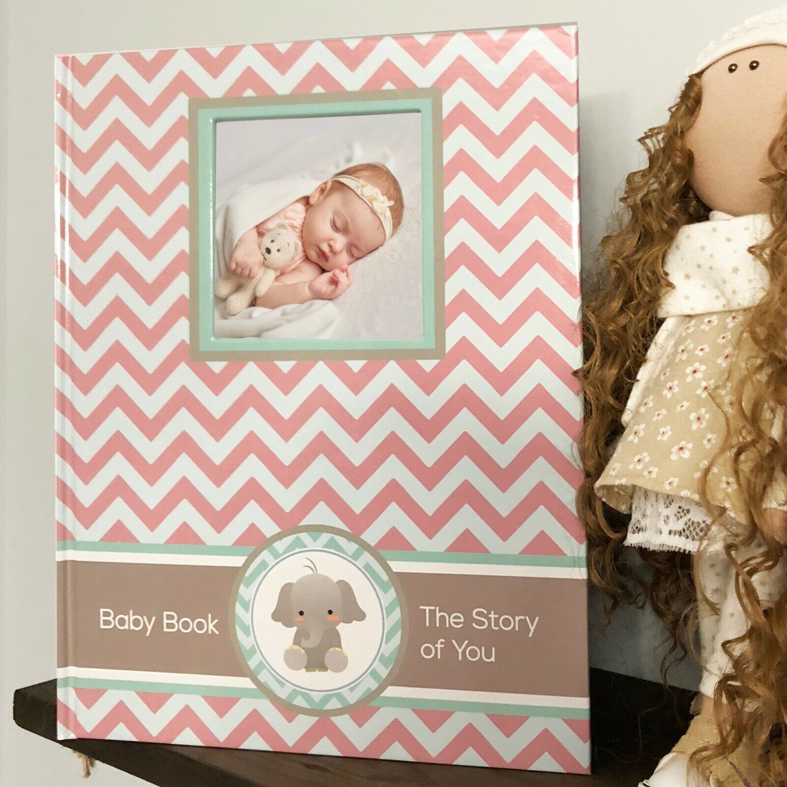 Baby Memory Book - Newborn Journal - Baby First Year Book - Baby Shower Girl New